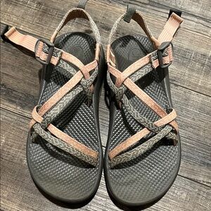 Chaco Sandals with Pink and Gray Straps